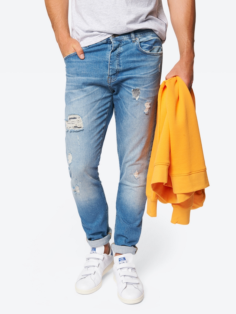 Bench Blue Mens Jeans Size 33w 32l 5054577387908 Bench