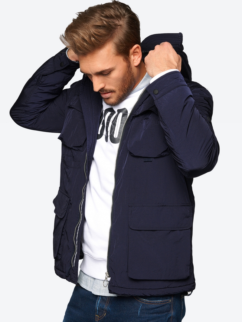 Bench Blue Mens Jacket Size Xl 5054577335244 Bench
